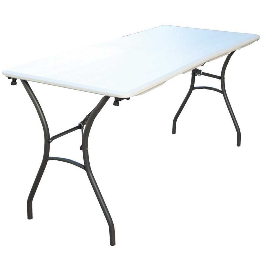 LIFETIME PRODUCTS 80235 2-Feet x 5-Feet Rectangle Polyethylene Folding utility table