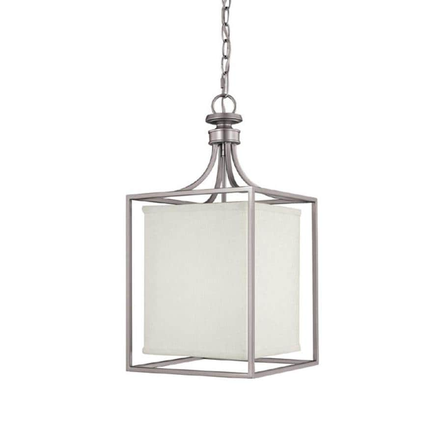 Century Matte Nickel Single Transitional Pendant Light At Lowes Com   841224062142 