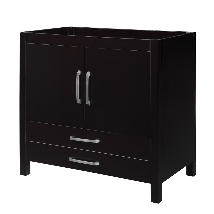 DECOLAV Cameron Modular 36-in Espresso Bathroom Vanity Cabinet at Lowes.com