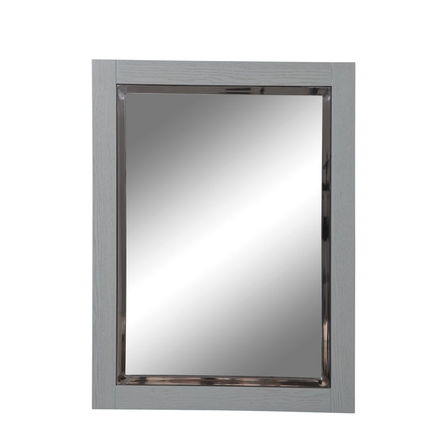 DECOLAV 9719-SLT 32-in H x 24-in W Briana Collection Slate Rectangular Bathroom Mirror