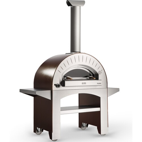 Alfa Pizza Forninox Brick Hearth Natural Gas Outdoor Pizza Oven at