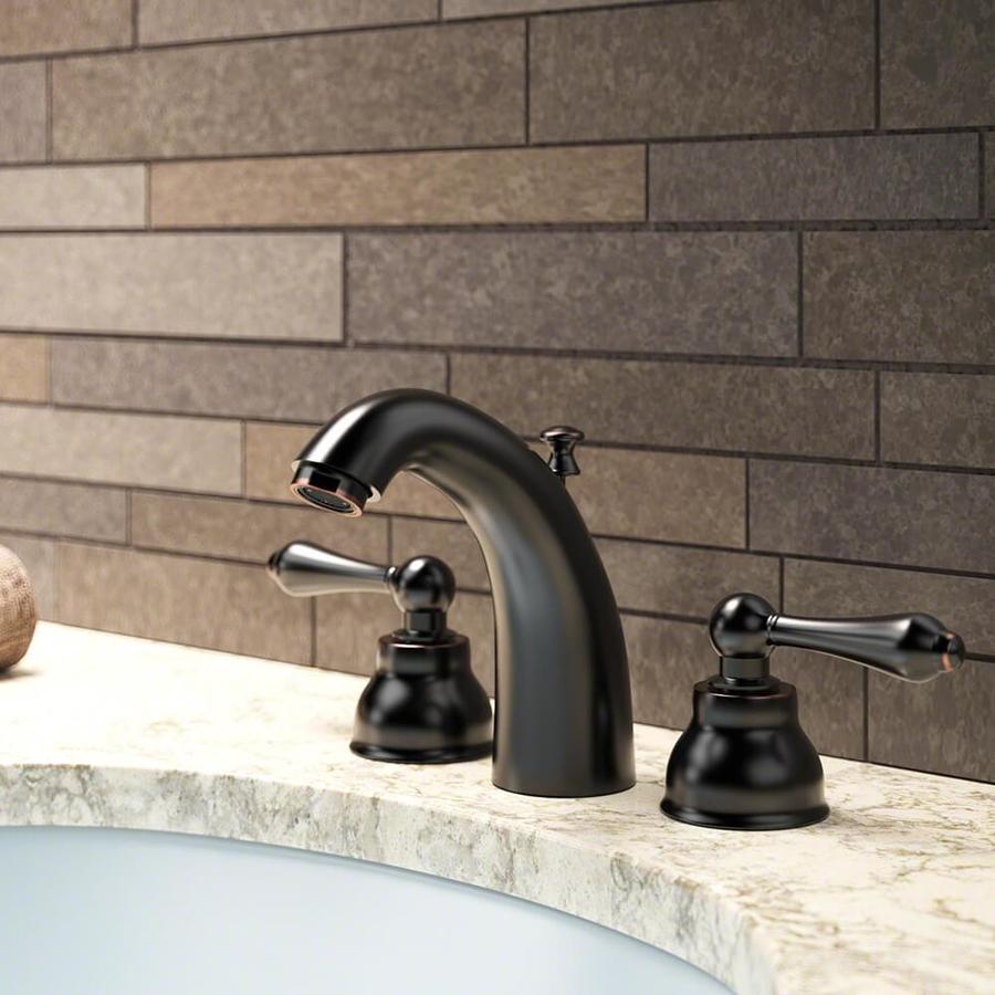 Sir Faucet Antique Bronze 2 Handle Widespread Watersense Bathroom
