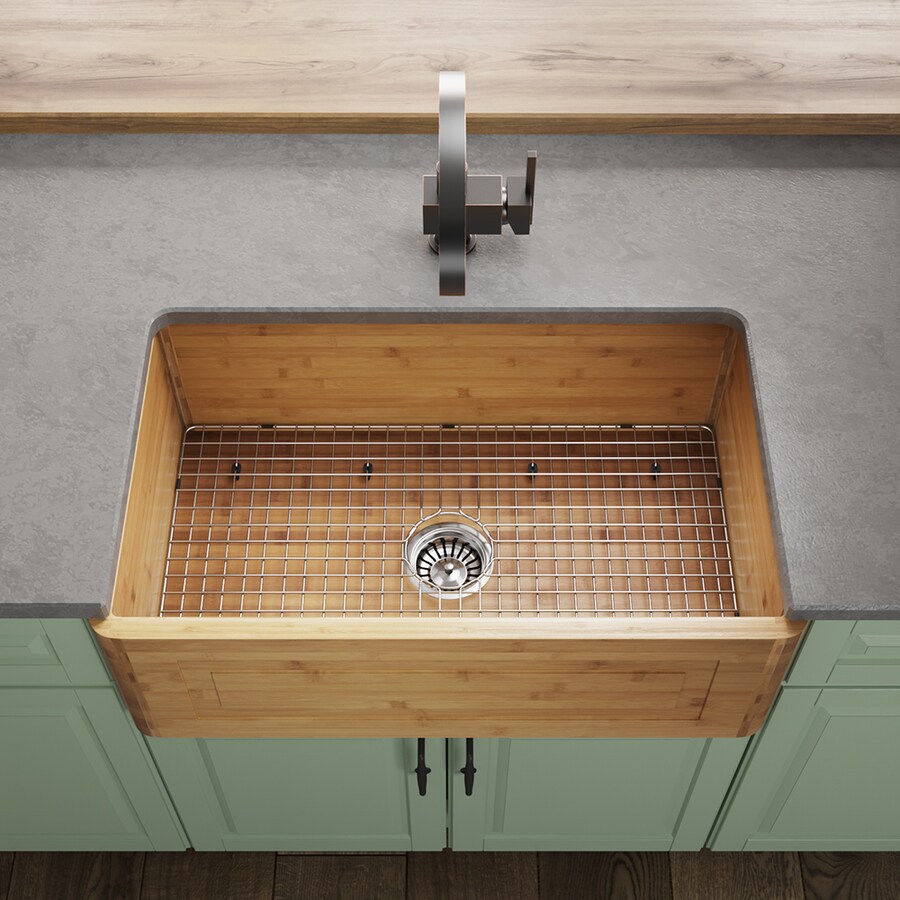 Bamboo Single bowl Kitchen Sinks at Lowes.com