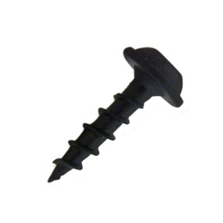 #8 x 3/4-in Black Oxide Round Washer Interior Wood Screws (1000-Count)