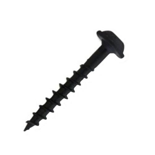 8 x 1in Black Oxide Round Interior Wood Screws (1000Count) at