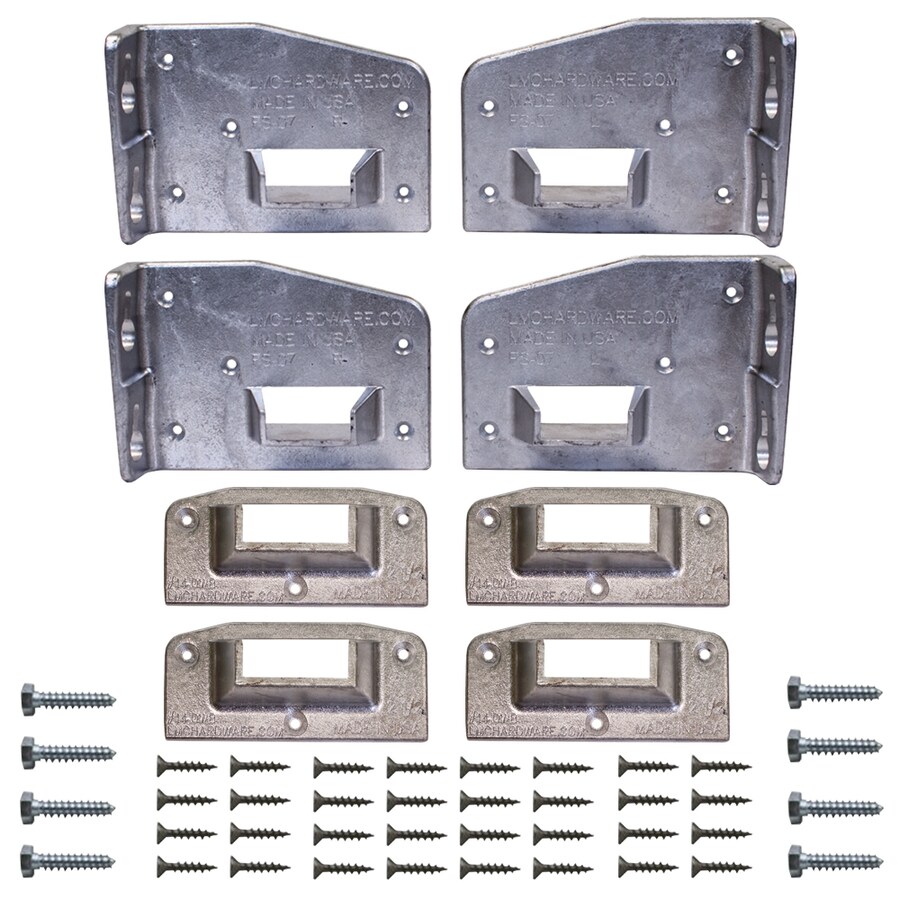 Cast Aluminum Bed Hardware Kit for Standard Wood Bed Frame in the DIY ...