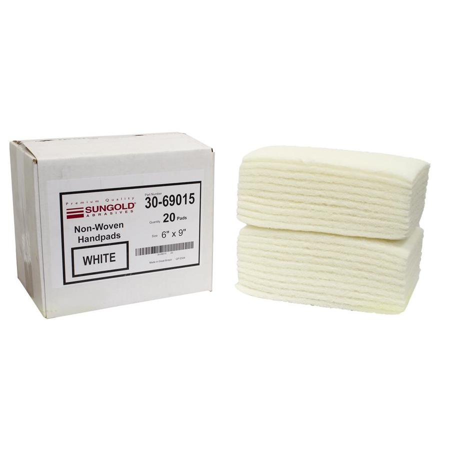 Sungold Abrasives SUN BRITE® 20Pack 6x9 White Non Abrasive Finishing