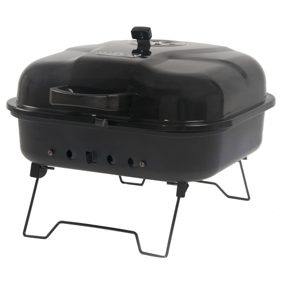 Mr. Bar-B-Q Portable charcoal grill 206-sq in Black/Porcelain Coated Portable Charcoal Grill at 