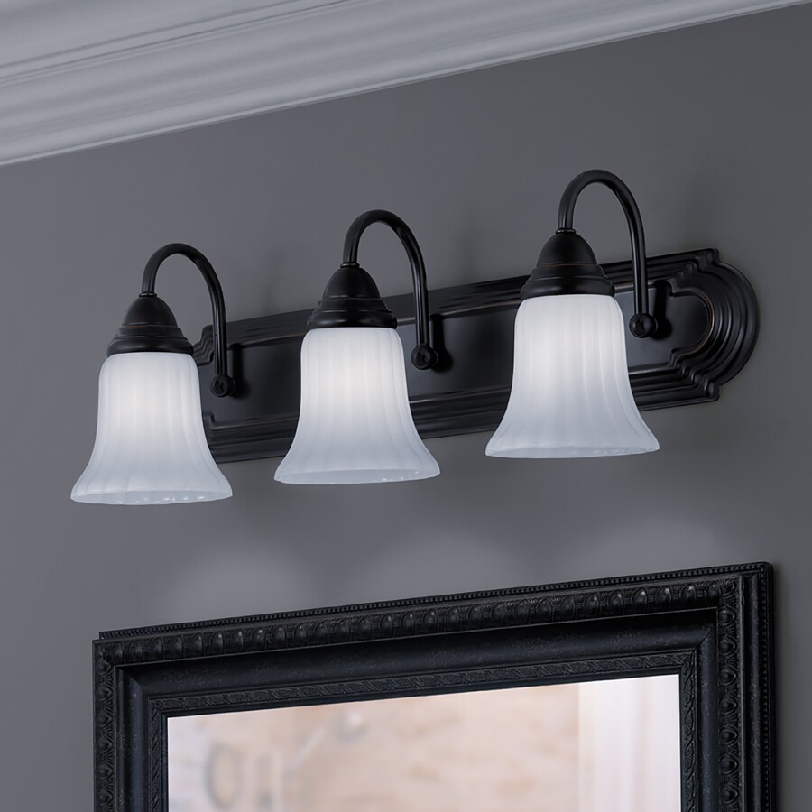 Portfolio 3 Light 24 09 In Oil Rubbed Bronze Vanity The Oil Rubbed Bronze Vanity Light