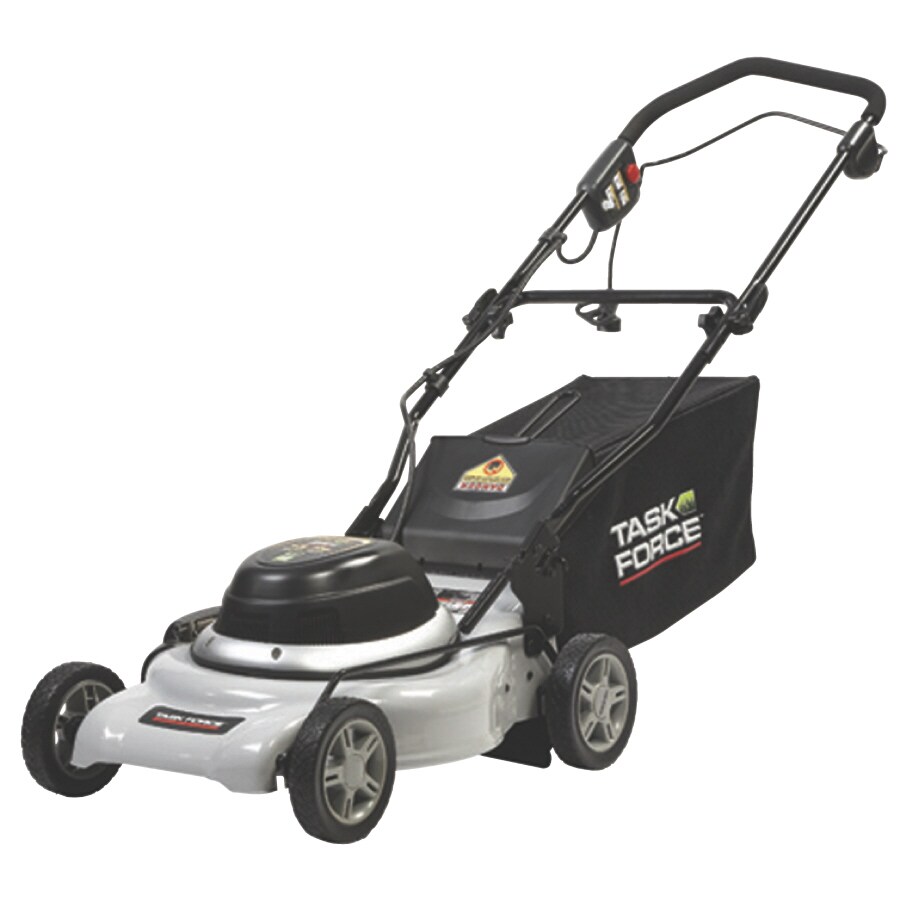 Task Force 12 Amp Deck Width Corded Electric Push Lawn Mower With 