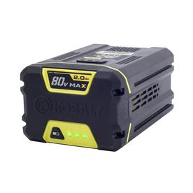kobalt battery volt 80 equipment power cordless lithium parts ion rechargeable max replacement li lowes batteries amp tools outdoor hours