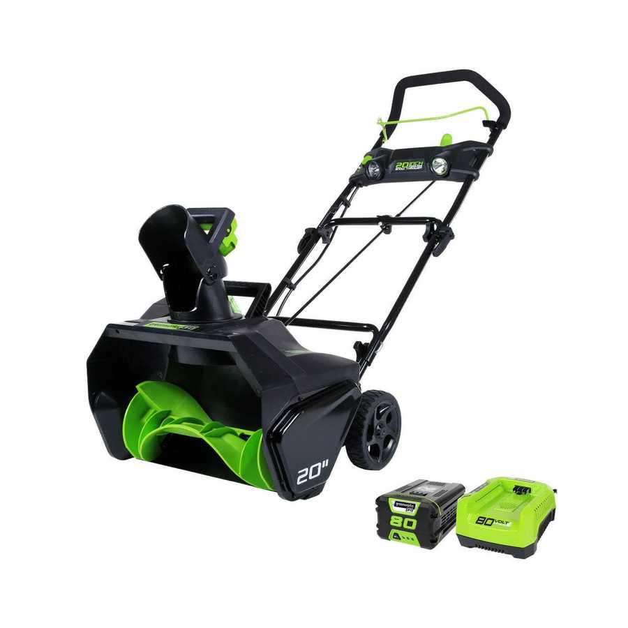 Greenworks Pro 80Volt Max 20in SingleStage with Auger Assistance