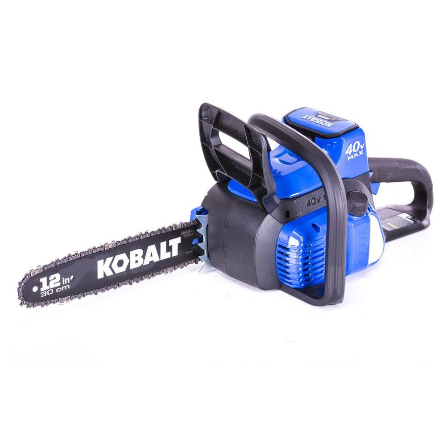 Kobalt 40-Volt Max Lithium Ion 12-in Cordless Electric Chainsaw ...