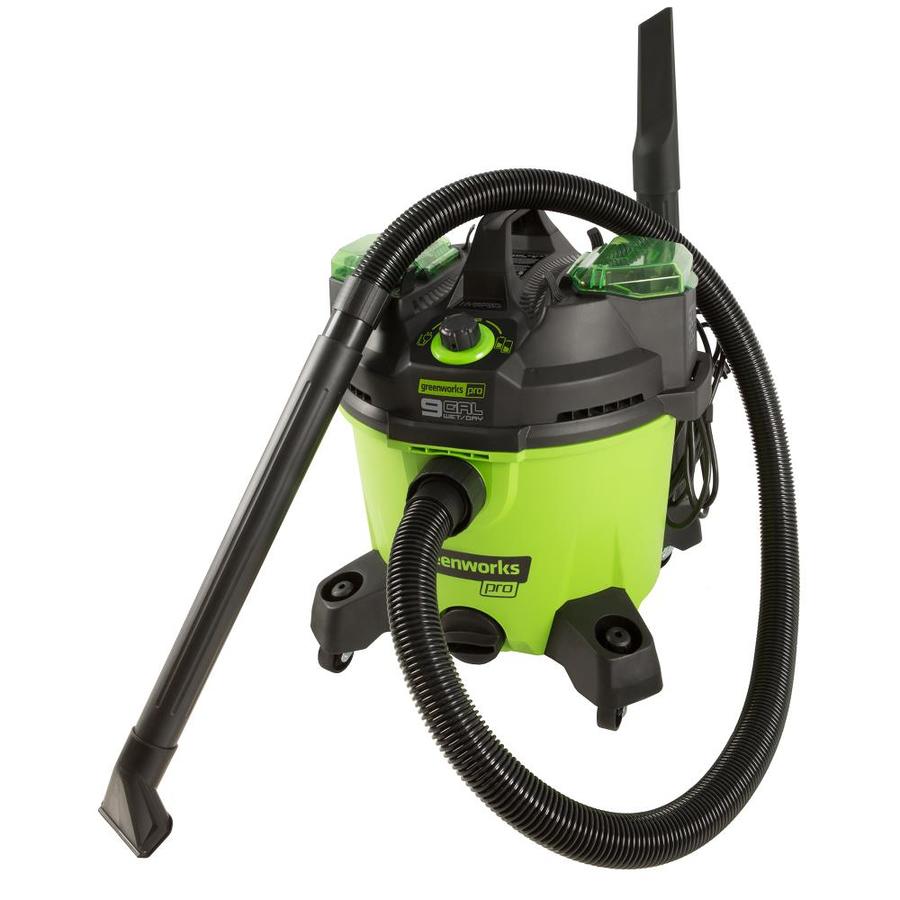 Greenworks Pro 60-Volt 9-Gallon Portable Wet/Dry Shop Vacuum (Battery ...