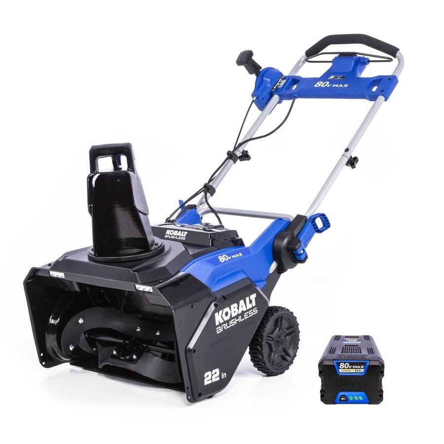 Kobalt 80volt 22inch Cordless Electric Snow Blower (Battery Included