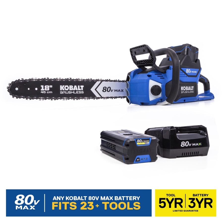 Kobalt 24 Volt Lithium Ion 12 In Cordless Electric Chainsaw Bare Tool Only In The Cordless Electric Chainsaws Department At Lowes Com