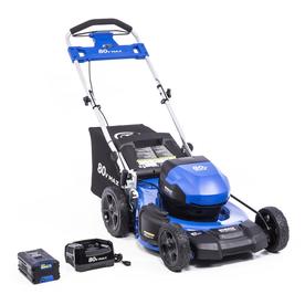 Cordless Electric Push Lawn Mowers At Lowes Kobalt 80 Volt Max Brushless Lithium Ion 21 In Push Cordless Electric Lawn Mower