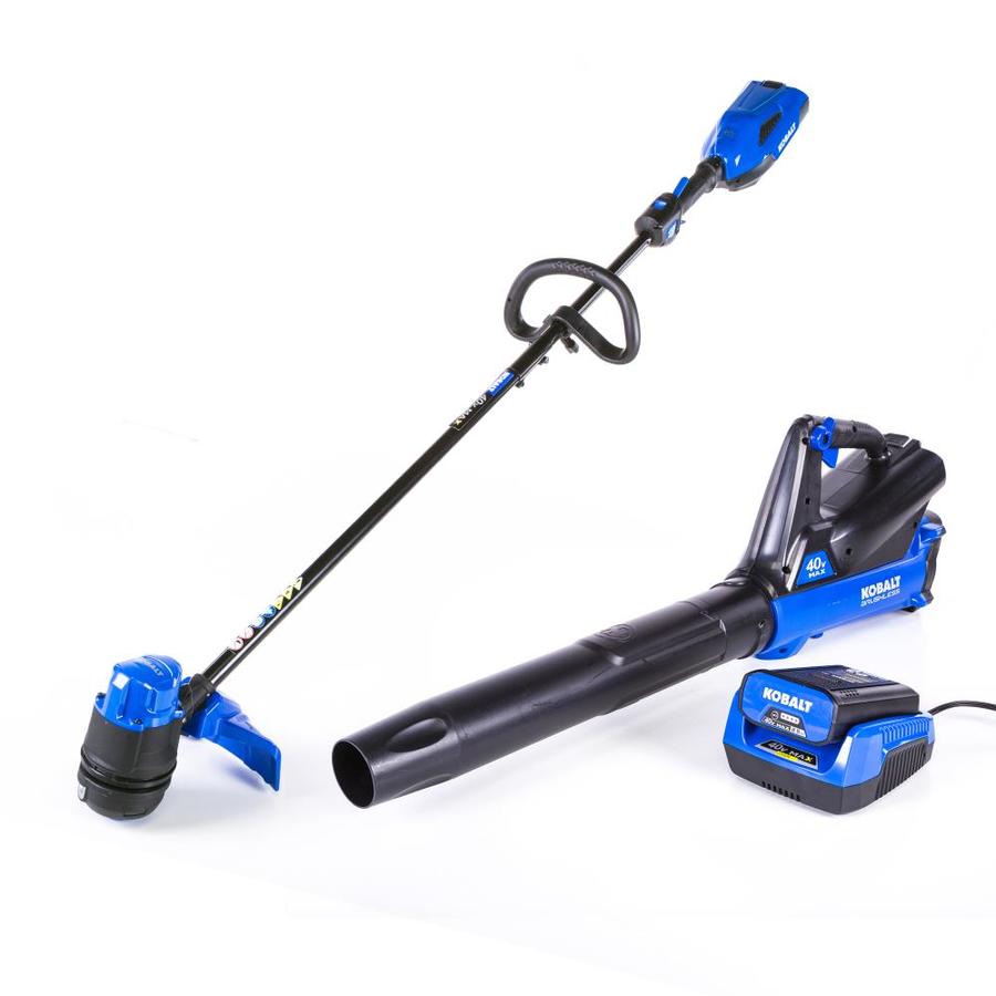 Kobalt KOC 0140-06 40-volt Cordless String Trimmer and Leaf Blower and 2.5 Ah (Battery Included) (Charger Included)
