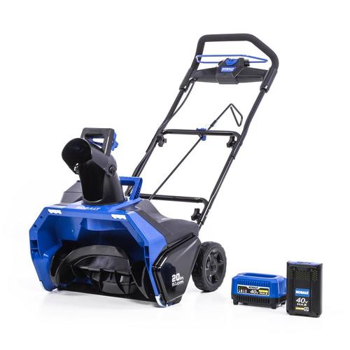 Kobalt 40Volt Max 20in SingleStage Cordless Electric Snow Blower (1