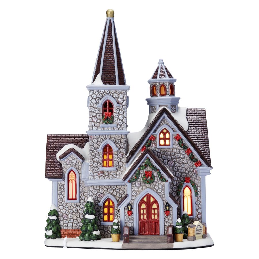 Carole Towne Graceland Lighted Village Scene at