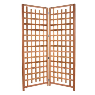 All Things Cedar 66 In W X 84 In H Natural Wood Garden Trellis At