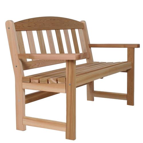 All Things Cedar 52 In W X 34 In L Natural Cedar Garden Bench At