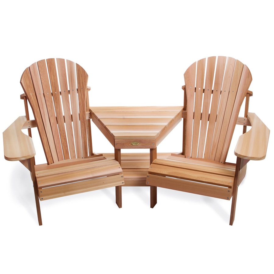 All Things Cedar Muskoka Set Of 2 Wood Stationary Adirondack Chair