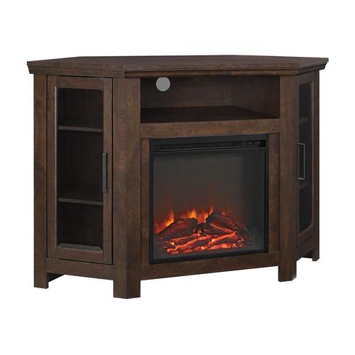 Walker Edison Traditional Brown Corner Tv Stand At Lowes Brown Corner Tv Stand At Lowes