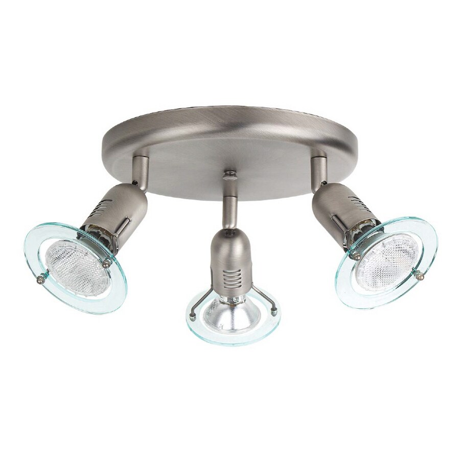 Portfolio 3 Light Stainless Steel Ceiling Flush Mount At Com Portfolio 3 Light Stainless Steel Ceiling Flush Mount