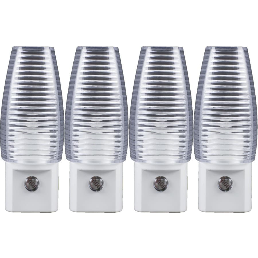 Style Selections 4-Pack Clear/White LED Night Lights with Auto On/Off at Lowes.com