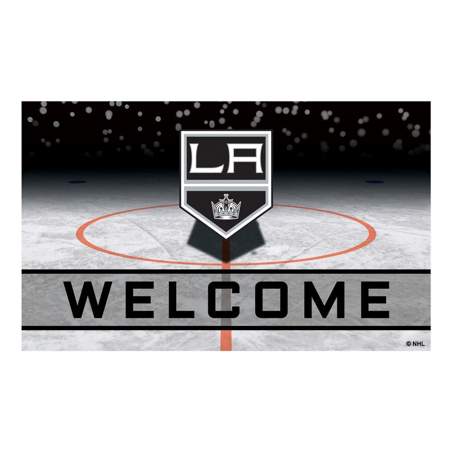 Fanmats Los Angeles Kings Team Color Rectangular Indoor Outdoor Fanmats Los Angeles Kings Team Color Rectangular Indoor Outdoor Machine Made Sports Throw Rug Common 1 2 X Actual 5 Ft W L
