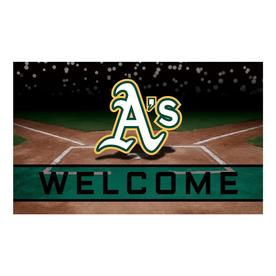 MLB Oakland Athletics Crumb Rubber Door Mat 18"x30"
