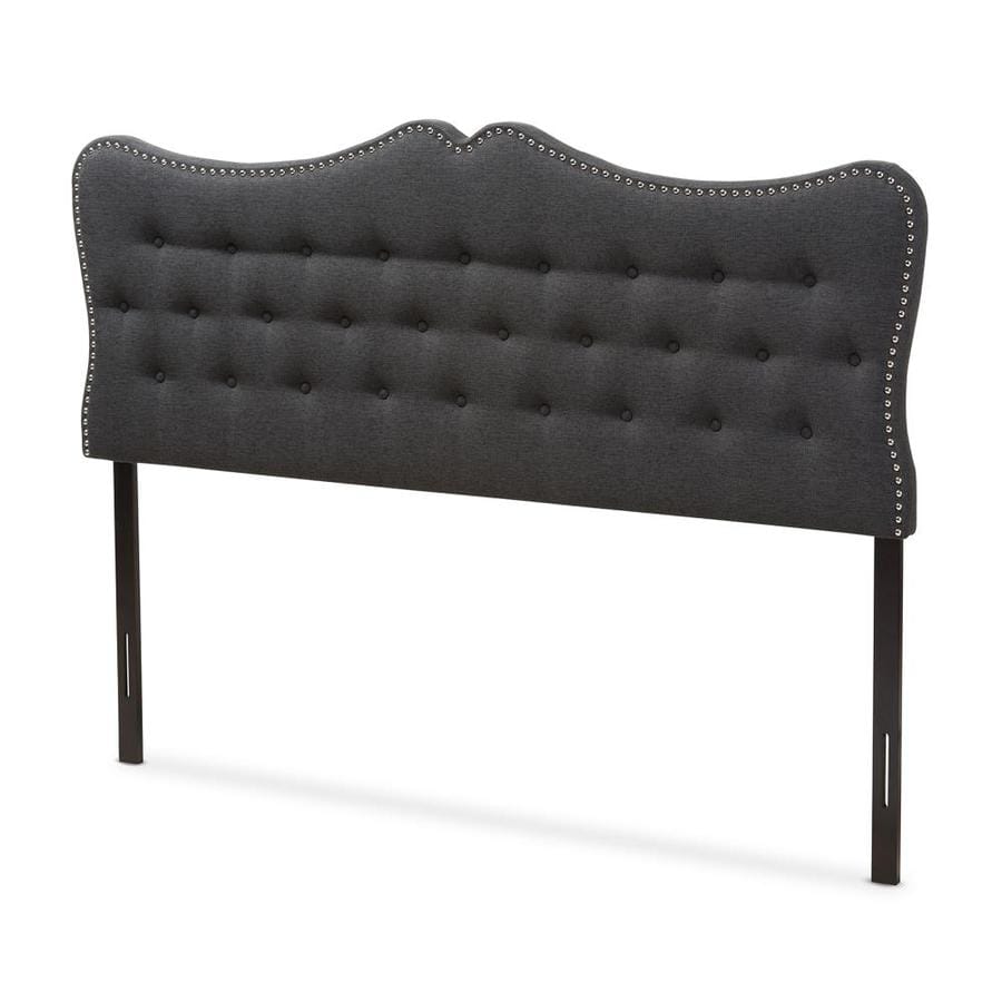 Baxton Studio Select Dark Grey Queen Polyester Upholstered Headboard Baxton Studio Select Dark Grey Queen Polyester Upholstered Headboard