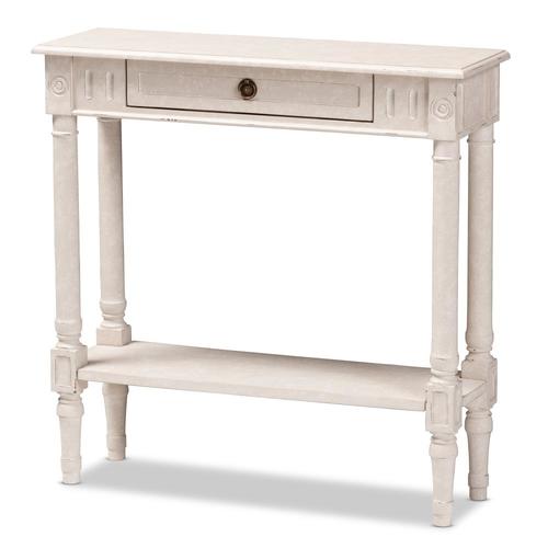Baxton Studio Ariella White Vintage Console Table in the Console Tables