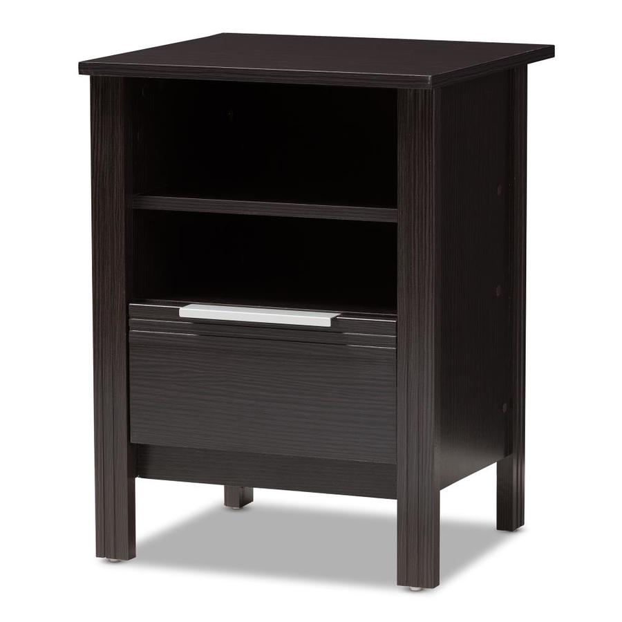 Nexera Jet Set Ebony Nightstand In The Nightstands Department At Lowes Com