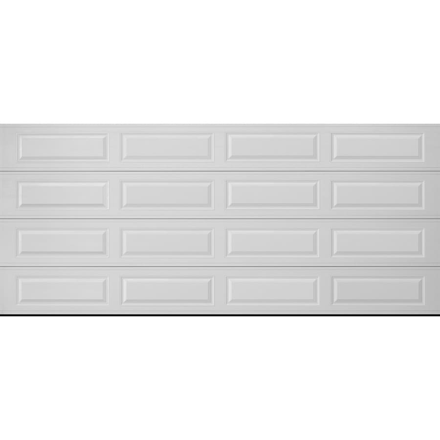 Pella Traditional 192in x 84in Insulated White Double Garage Door at