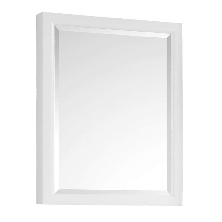 Avanity Emma 22in White Rectangular Bathroom Mirror at