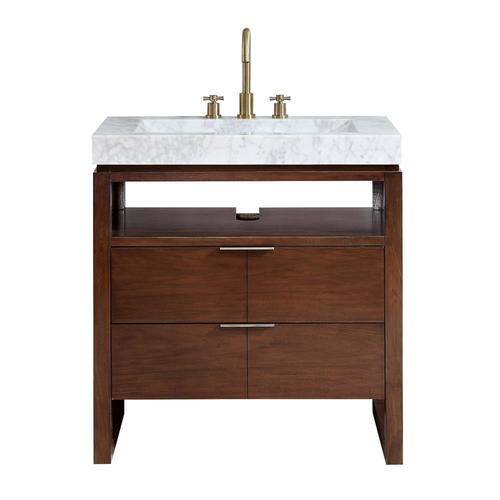 Avanity Giselle 33-in Natural Walnut Finish Single Sink Bathroom Vanity