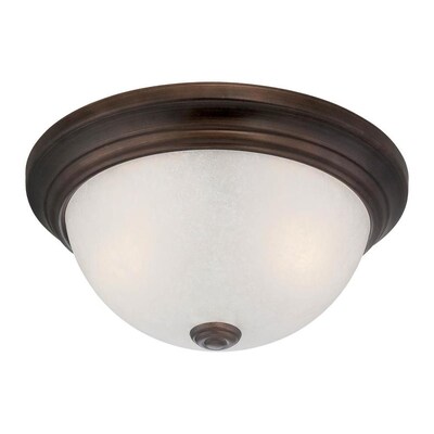 Millennium Lighting 11-in Rubbed Bronze Traditional Incandescent Flush Mount Light Millennium Lighting 11-in Rubbed Bronze Traditional Incandescent Flush Mount Light