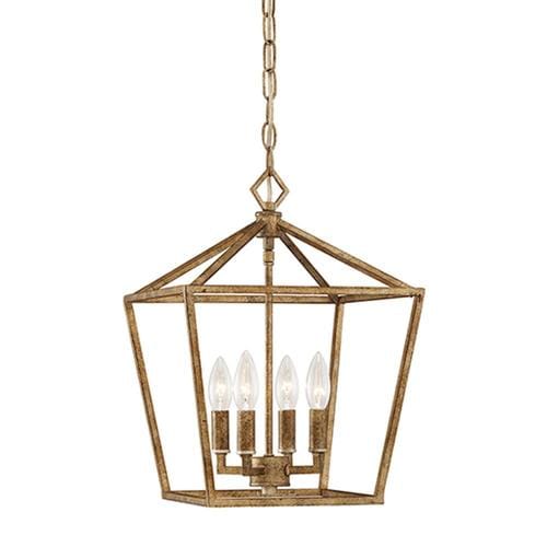 Millennium Lighting Vintage Gold Traditional Lantern Pendant Light in