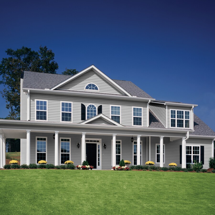 Georgia-Pacific Vision Pro Vinyl Siding Panel Double 5 Traditional Gray ...