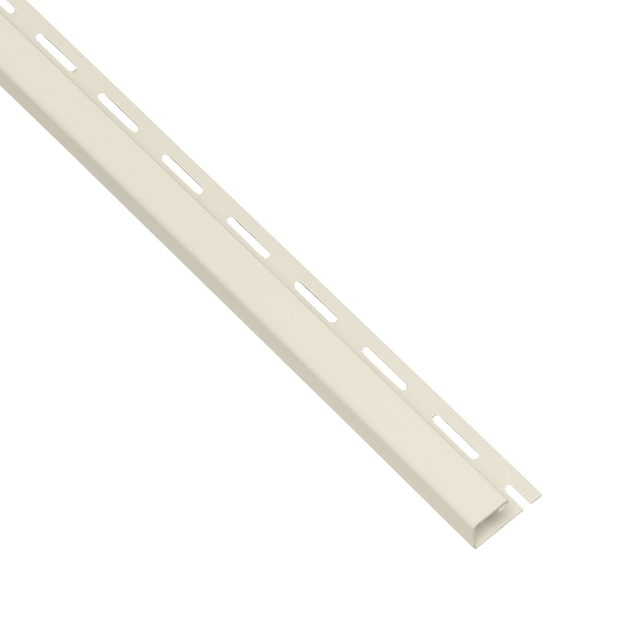 Georgia-Pacific J-channel Cream 0.625-in x 150-in Vinyl Siding Trim