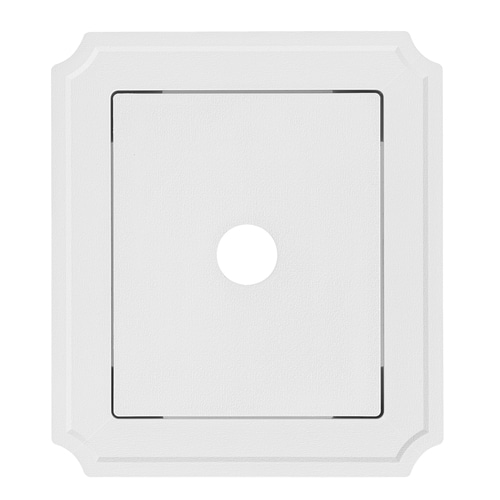 Ply Gem 854 In X 752 In White Vinyl Universal Mounting Block At 