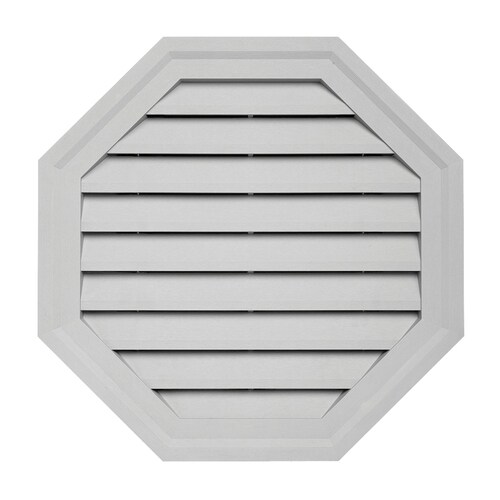 18in x 18in Gray Octagon Vinyl Gable Vent in the Gable Vents