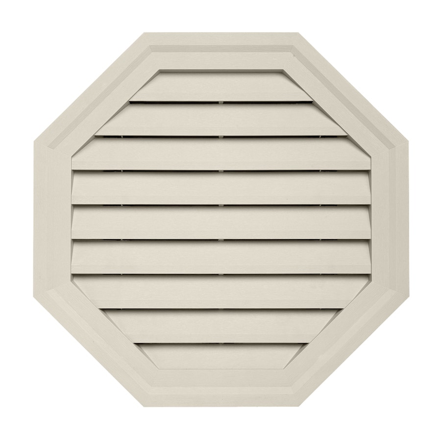 18in x 18in Almond Octagon Vinyl Gable Vent at