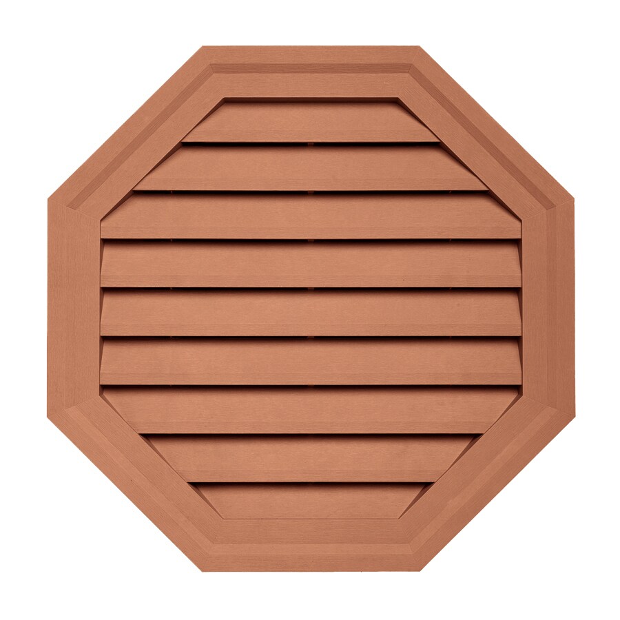 22in x 22in Redwood Octagon Vinyl Gable Vent at