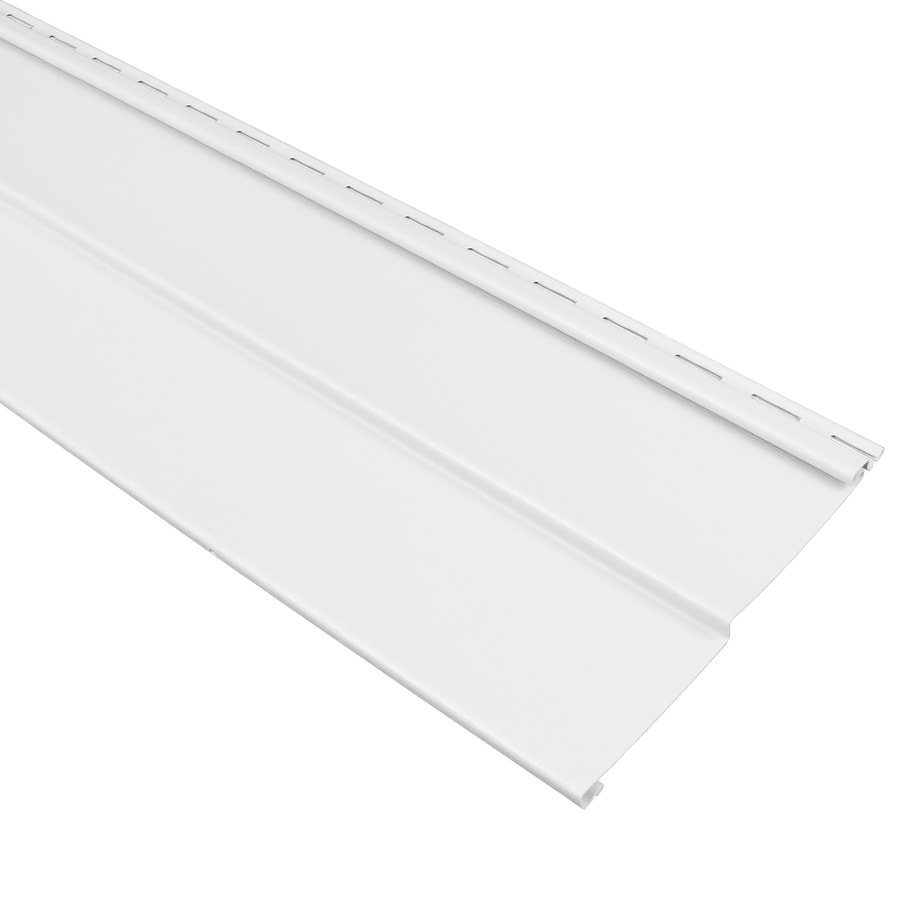 Georgia Pacific Compass Vinyl Siding Panel Double 4 Traditional White 8 In X 150 In In The Vinyl 9255