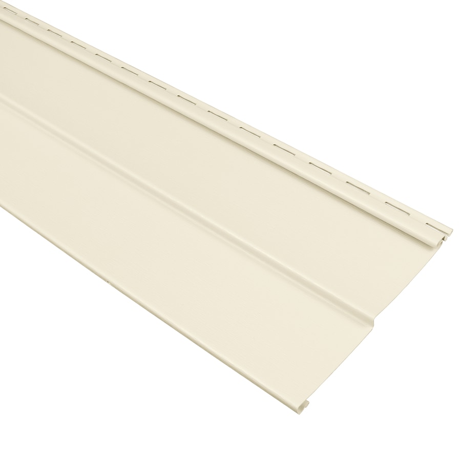 Georgia Pacific Compass Vinyl Siding Panel Double 4 Traditional Cream 8 In X 150 In In The Vinyl 6579