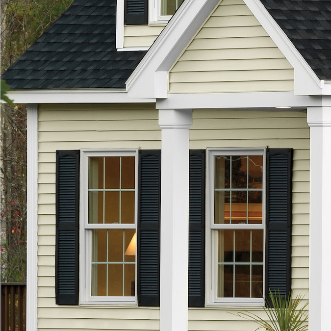 Compass Vinyl Siding Panel Double 4 Traditional Cream 8in x 150in in the Vinyl