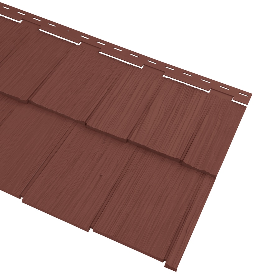 Georgia Pacific Cedar Spectrum Vinyl Siding Panel Hand Split Shake Georgia Pacific Cedar Spectrum Vinyl Siding Panel Hand Split Shake Hampton Red 20 375 In X 57 5